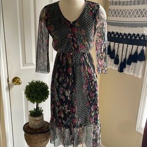 Lapis Floral Coquette Cottagecore Dress